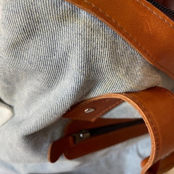 Luna Denim CDB with matching artisan backpack straps - Picture 6 of 8
